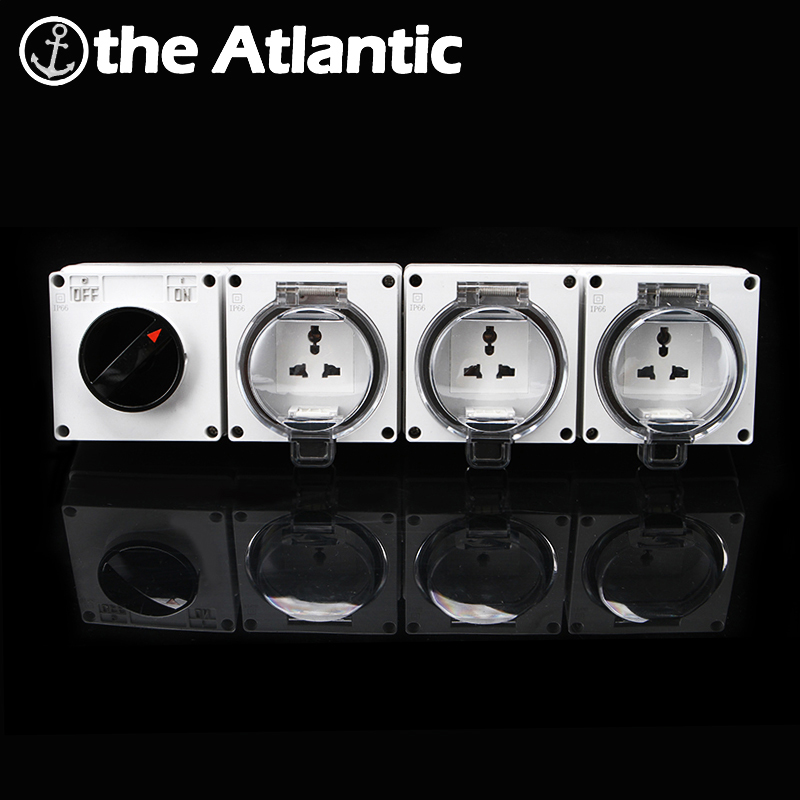 Outdoor Power Inlet Box - Prise de courant murale extérieure étanche,