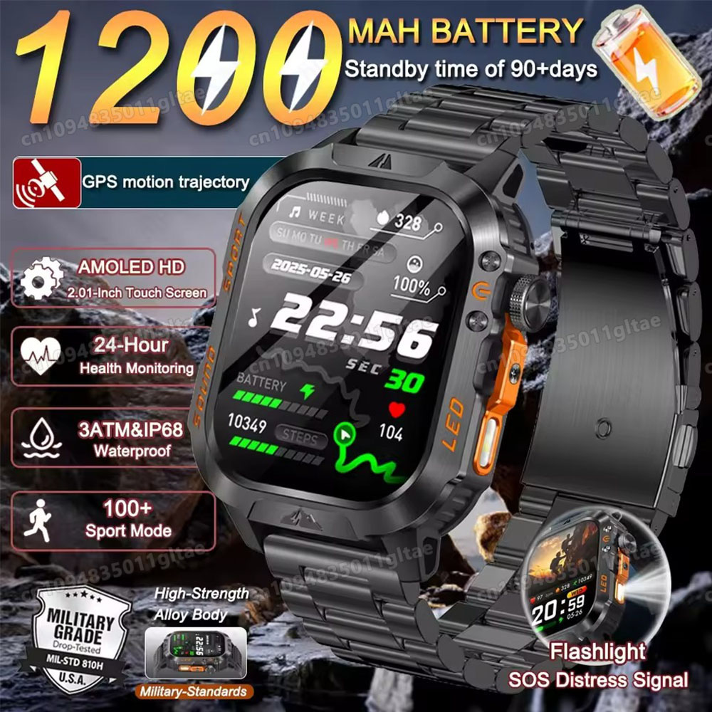 Outdoor Power Hours - Nouvelle Montre Connectée Militaire 2026 pour