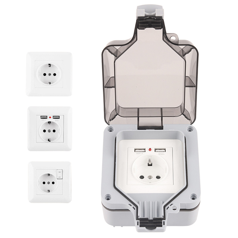 Outdoor Power Outlet Wifi - IP66 extérieur résistant aux intempéries 16A