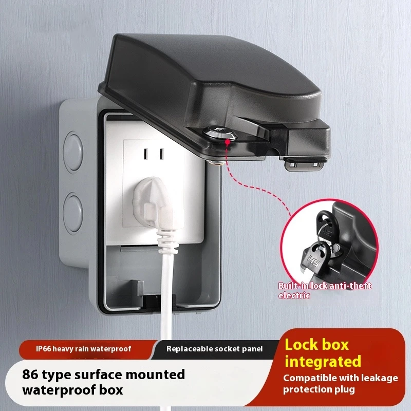 Outdoor Power Socket Cover - Boîtier extérieur étanche pour prises, boîte