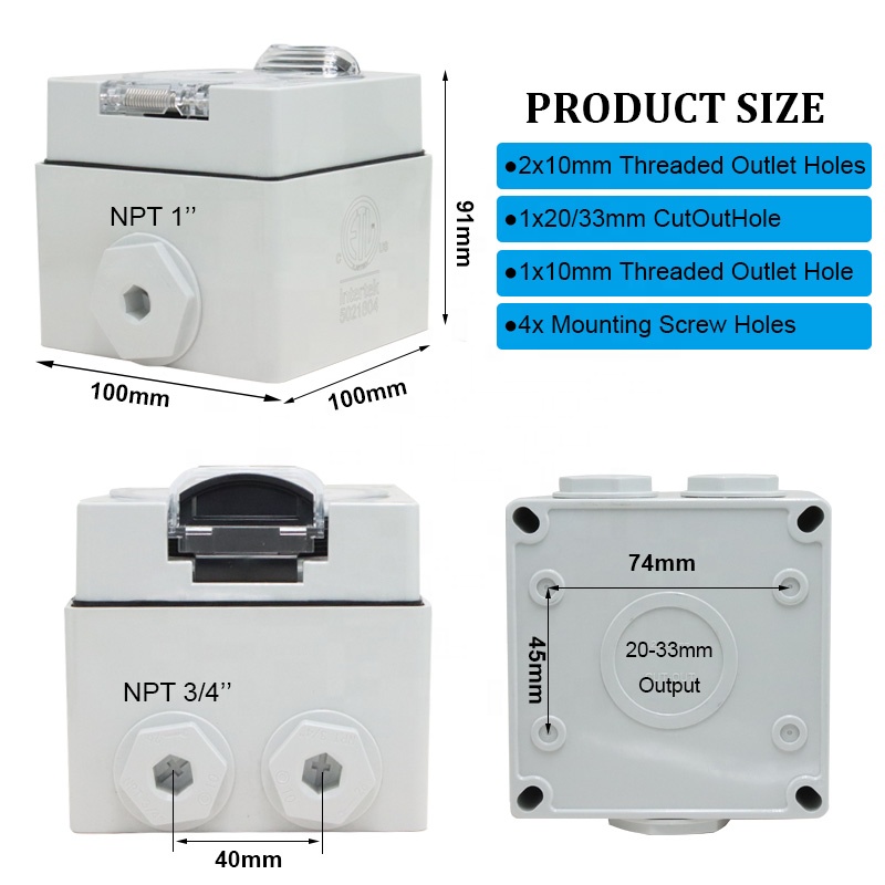 Boîte d'entrée de courant pour - Outdoor Power Inlet Box avis et prix