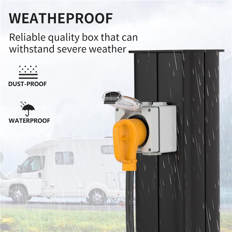 Boîte de prises de courant 2X  - Outdoor Power Receptacle avis et prix