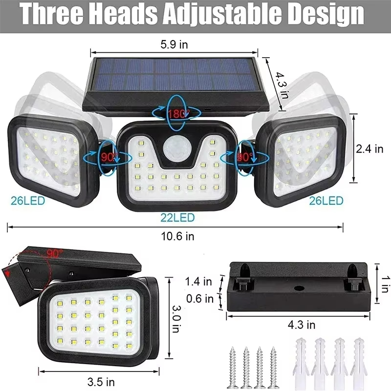 Lampe solaire Led avec capteur - Outdoor Power Outlet Weatherproof avis et prix