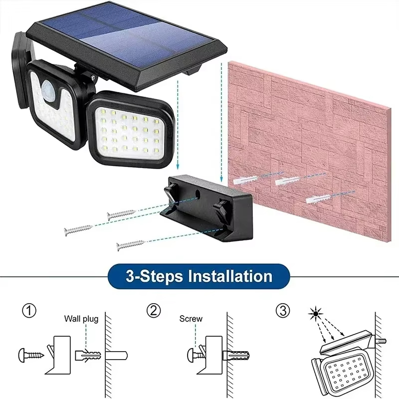 Lampe solaire Led avec capteur - Outdoor Power Outlet Weatherproof avis et prix