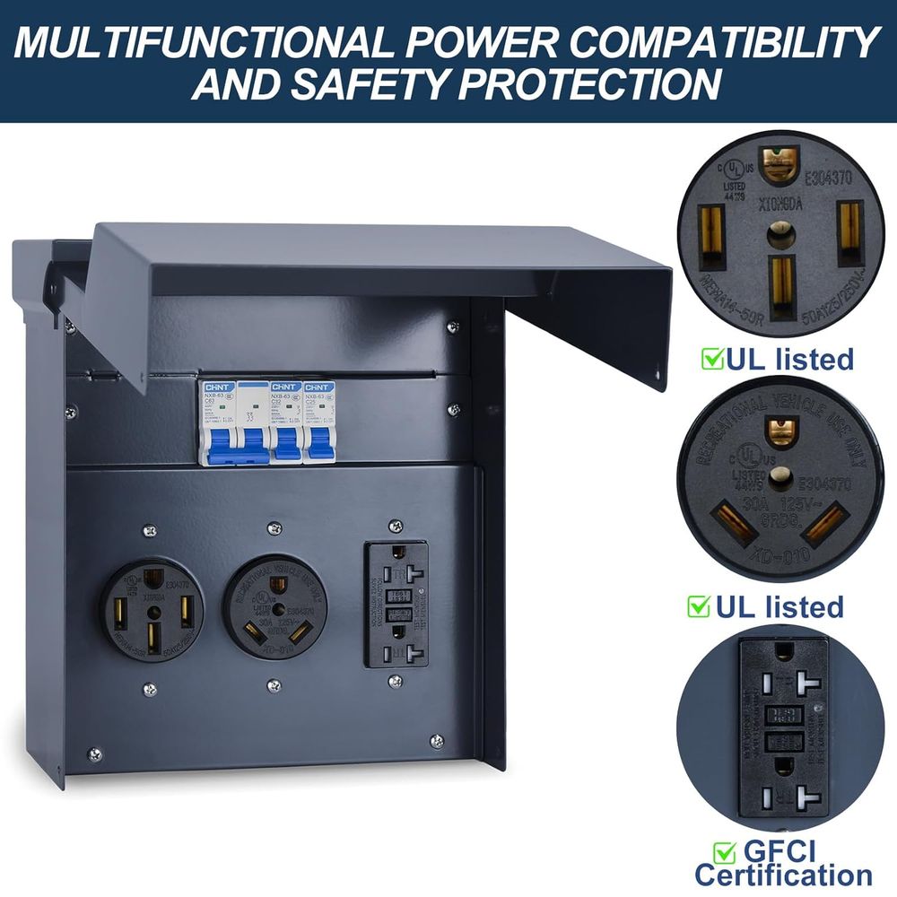 Tableau électrique pour campin - Outdoor Power Receptacle avis et prix