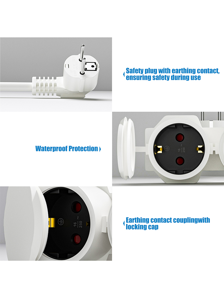 Rallonge électrique UE avec 2  - Outdoor Power Socket Cover avis et prix