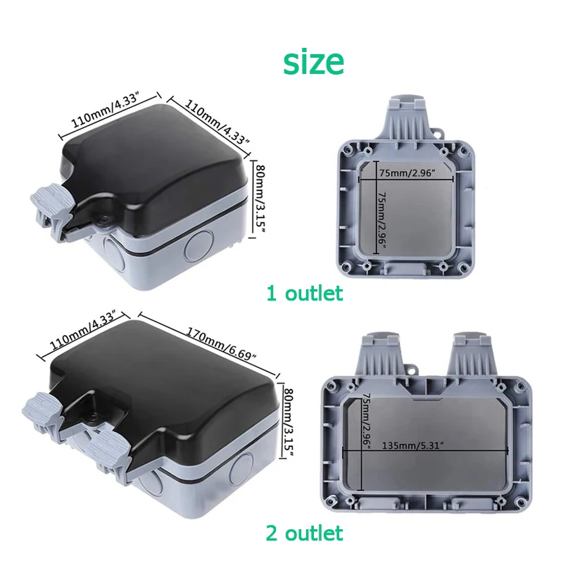 EU KR prises murales extérieur - Outdoor Power Inlet Box avis et prix