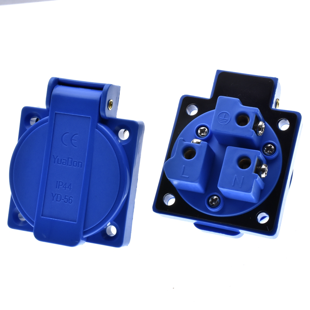 1 pièces britannique noir bleu - Outdoor Power Receptacle avis et prix