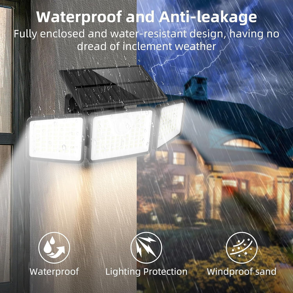 Applique murale LED solaire |  - Outdoor Power Outlet Weatherproof avis et prix
